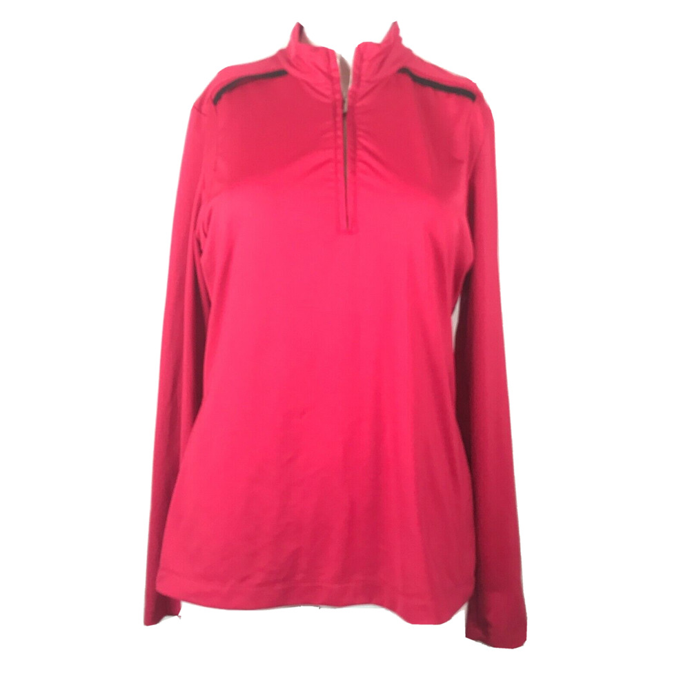 Tail‎ Shirt Women Sz S Pink Long Sleeve 1/2 Zip Stretch Athletic Tennis Pullover